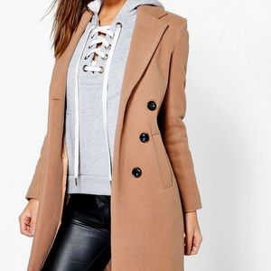 Boohoo double breast coat